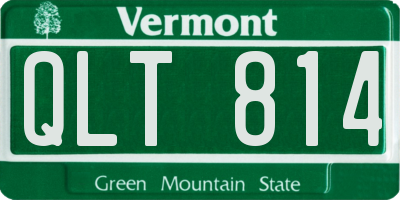 VT license plate QLT814