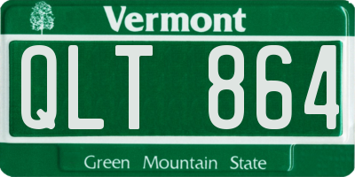 VT license plate QLT864