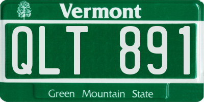 VT license plate QLT891