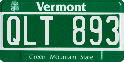 VT license plate QLT893