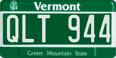 VT license plate QLT944