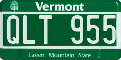 VT license plate QLT955