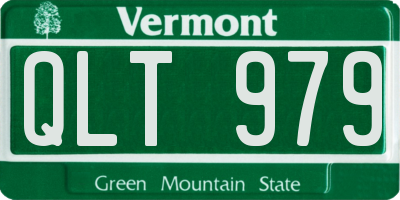 VT license plate QLT979