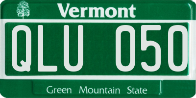 VT license plate QLU050