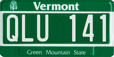 VT license plate QLU141