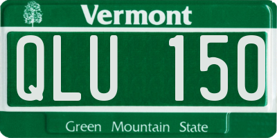 VT license plate QLU150