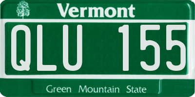 VT license plate QLU155
