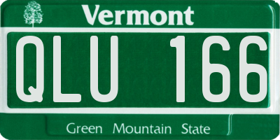 VT license plate QLU166