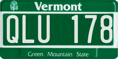 VT license plate QLU178
