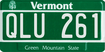 VT license plate QLU261