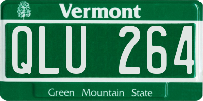 VT license plate QLU264