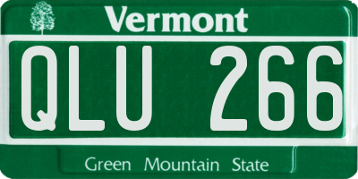 VT license plate QLU266