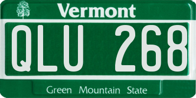 VT license plate QLU268