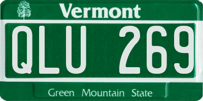 VT license plate QLU269