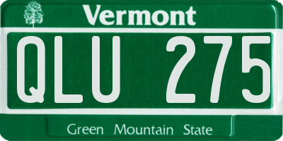 VT license plate QLU275