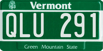 VT license plate QLU291