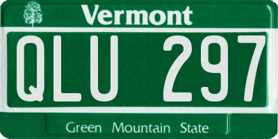 VT license plate QLU297