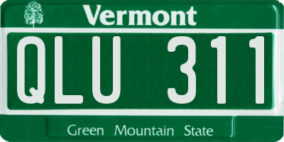 VT license plate QLU311