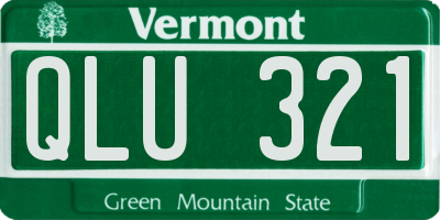 VT license plate QLU321