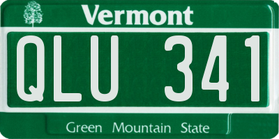 VT license plate QLU341