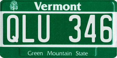 VT license plate QLU346
