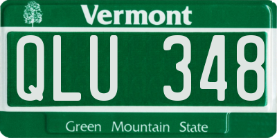 VT license plate QLU348