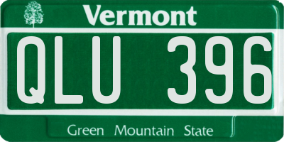 VT license plate QLU396
