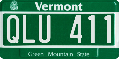VT license plate QLU411