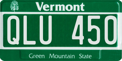 VT license plate QLU450