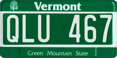 VT license plate QLU467