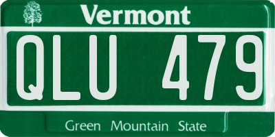 VT license plate QLU479