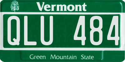 VT license plate QLU484