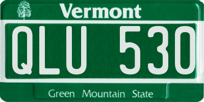 VT license plate QLU530