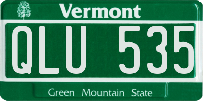 VT license plate QLU535