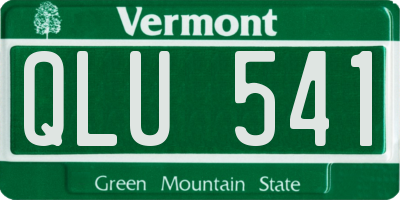 VT license plate QLU541