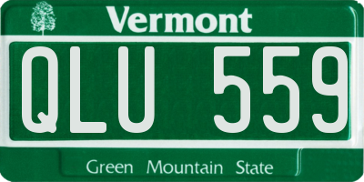 VT license plate QLU559