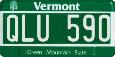 VT license plate QLU590
