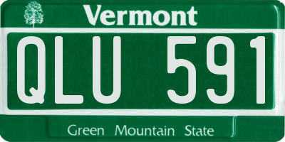 VT license plate QLU591