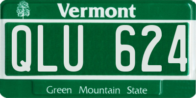 VT license plate QLU624