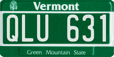 VT license plate QLU631