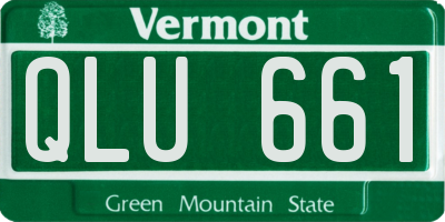 VT license plate QLU661
