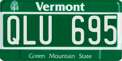 VT license plate QLU695