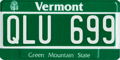 VT license plate QLU699