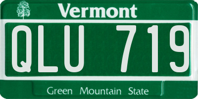 VT license plate QLU719