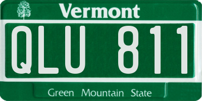 VT license plate QLU811