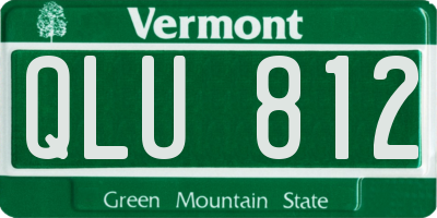 VT license plate QLU812