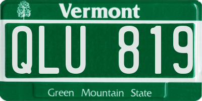 VT license plate QLU819
