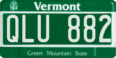 VT license plate QLU882