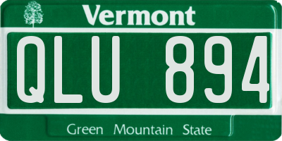 VT license plate QLU894