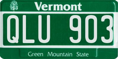 VT license plate QLU903